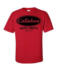 Callahan Auto Parts Tommy Boy Movie Graphic Clothing - T-Shirt - Red