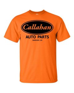 Callahan Auto Parts Tommy Boy Movie Graphic Clothing - T-Shirt - Orange