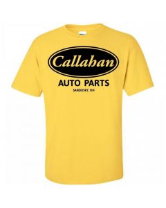 Callahan Auto Parts Tommy Boy Movie Youth T-Shirt-Yellow-Youth Large / 14-16