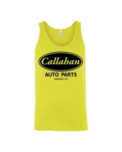 Callahan Auto Parts Tommy Boy Movie Graphic Clothing - Men's Tank Top - Yellow