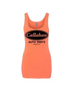 Callahan Auto Parts Tommy Boy Movie Graphic Clothing - Women's Tank Top - Orange