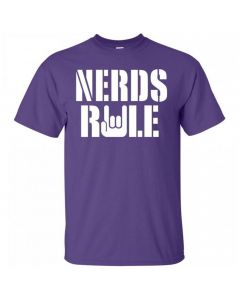 Nerds Rule Youth T-Shirt-Purple-Youth Large