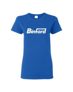 Binford Tools Home Improvement Womens T-Shirts-Blue-Womens Large
