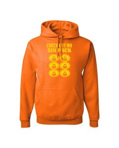 Check Out My Six Pack Hoodies-Orange-Large