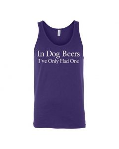 In Dog Beers I've Only Had One Graphic Clothing - Men's Tank Top - Purple