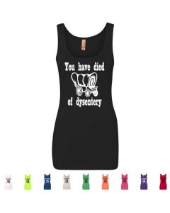 You Have Died Of Dysentery Oregon Trail Graphic Women's Tank Top