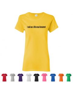 I Could Use A Little Sexual Harassment Womens T-Shirts