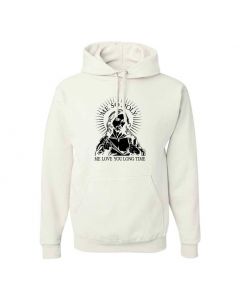 Me So Holy Me Love You Long Time Graphic Clothing - Hoody - White
