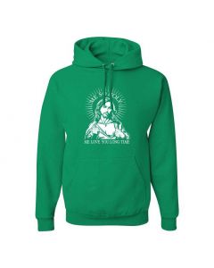 Me So Holy Me Love You Long Time Graphic Clothing - Hoody - Green