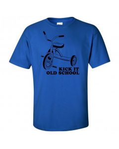 Kick It Old School Youth T-Shirt-Blue-Youth Large / 14-16