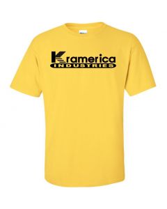 Kramerica Industries Seinfeld TV Series Graphic Clothing - T-Shirt - Yellow