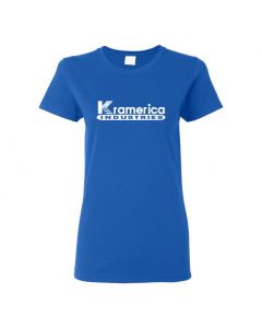 Kramerica Industries Seinfeld Womens T-Shirts-Blue-Womens Large