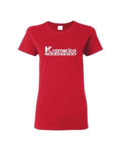 Kramerica Industries Seinfeld Womens T-Shirts-Red-Womens Large