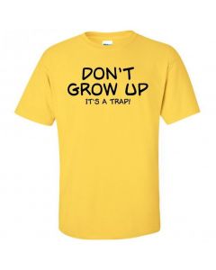 Don't Grow Up It's A Trap Youth T-Shirt-Yellow-Youth Large / 14-16