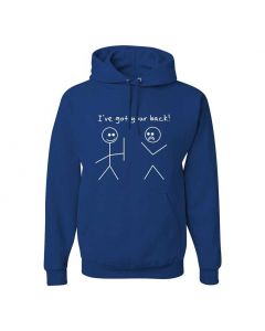 I've Got Your Back Stickman Graphic Clothing - Hoody - Blue