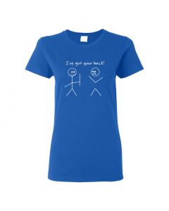 I've Got Your Back Womens T-Shirts-Blue-Womens Large