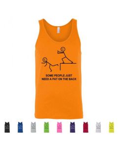 Some People Just Need A Pat On the Back Graphic Mens Tank Tops