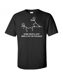 Some People Just Need A Pat On the Back Youth T-Shirt-Black-Youth Large / 14-16