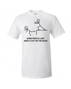 Some People Just Need A Pat On the Back Youth T-Shirt-White-Youth Large / 14-16