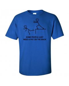 Some People Just Need A Pat On the Back Youth T-Shirt-Blue-Youth Large / 14-16