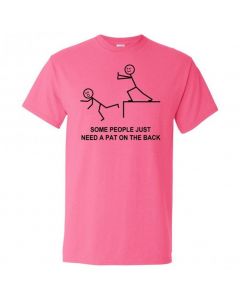 Some People Just Need A Pat On the Back Youth T-Shirt-Pink-Youth Large / 14-16