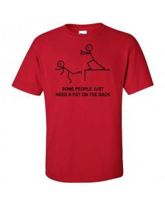 Some People Just Need A Pat On the Back Youth T-Shirt-Red-Youth Large / 14-16
