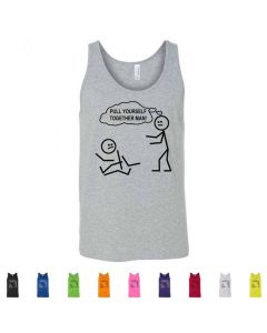 Pull Yourself Together Man Graphic Men's Tank Top