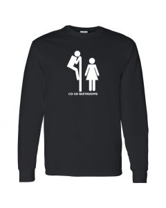 Co-Ed Restrooms Mens Long Sleeve Shirts