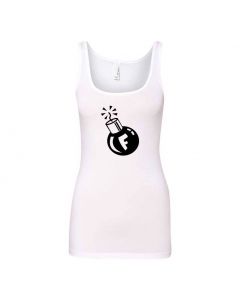 F Bomb Graphic Clothing - Women's Tank Top - White