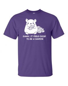 Damn It Feels Good To Be A Hampsta Graphic Clothing - T-Shirt - Purple