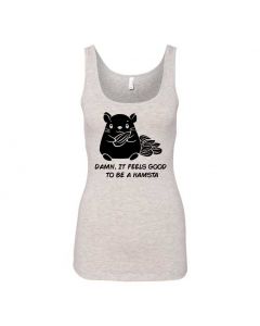 Damn It Feels Good To Be A Hampsta Graphic Clothing - Women's Tank Top - Gray