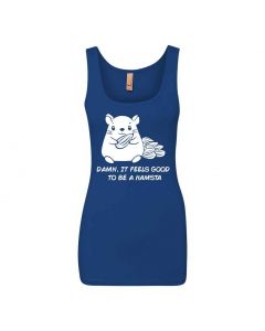 Damn It Feels Good To Be A Hampsta Graphic Clothing - Women's Tank Top - Blue