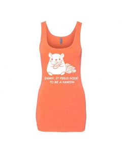 Damn It Feels Good To Be A Hampsta Graphic Clothing - Women's Tank Top - Orange