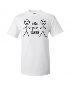 I Like Your Shoes Youth T-Shirt-White-Youth Large / 14-16