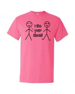 I Like Your Shoes Youth T-Shirt-Pink-Youth Large / 14-16