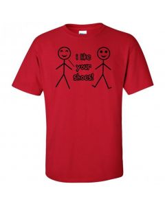 I Like Your Shoes Youth T-Shirt-Red-Youth Large / 14-16