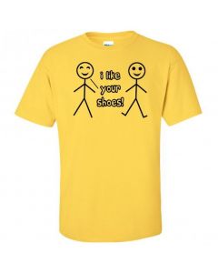 I Like Your Shoes Youth T-Shirt-Yellow-Youth Large / 14-16