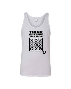 Think Outside The Box Graphic Clothing - Men's Tank Top - White