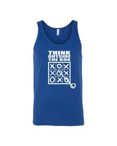 Think Outside The Box Graphic Clothing - Men's Tank Top - Blue