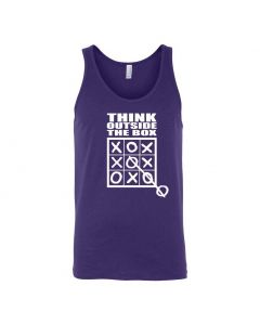 Think Outside The Box Graphic Clothing - Men's Tank Top - Purple