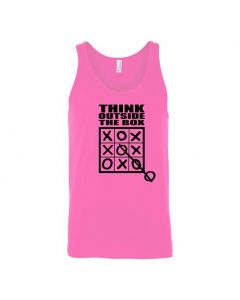 Think Outside The Box Graphic Clothing - Men's Tank Top - Pink