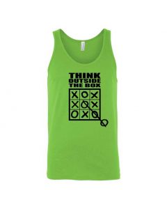 Think Outside The Box Graphic Clothing - Men's Tank Top - Green