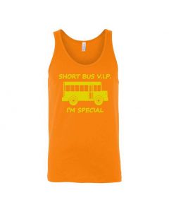 Short Bus V.I.P. I'm Special Graphic Clothing - Men's Tank Top - Orange