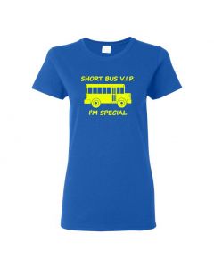 Short Bus V.I.P. Womens T-Shirts-Blue-Womens Large