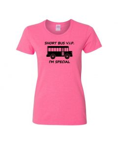 Short Bus V.I.P. Womens T-Shirts-Pink-Womens Large