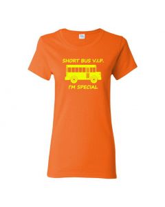 Short Bus V.I.P. Womens T-Shirts-Orange-Womens Large