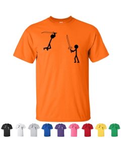 Stick Fight Graphic T-Shirt