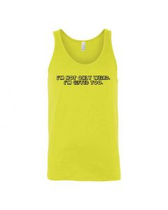 I'm Not Only Weird, I'm Gifted Too. Graphic Clothing - Men's Tank Top - Yellow