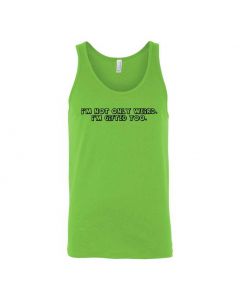I'm Not Only Weird, I'm Gifted Too. Graphic Clothing - Men's Tank Top - Green
