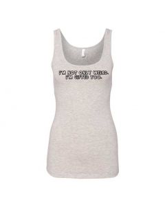 I'm Not Only Weird, I'm Gifted Too. Graphic Clothing - Women's Tank Top - Gray